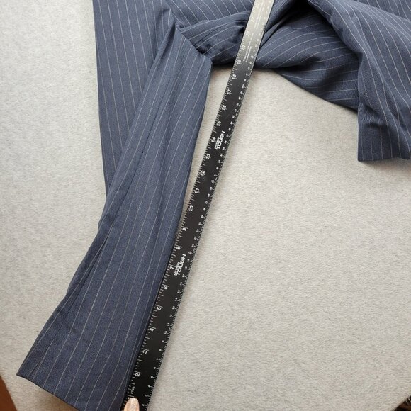 Brooks Brothers Blazer Mens Size 42 Long Tollegno 1900 Career Navy Pinst… - Picture 12 of 15